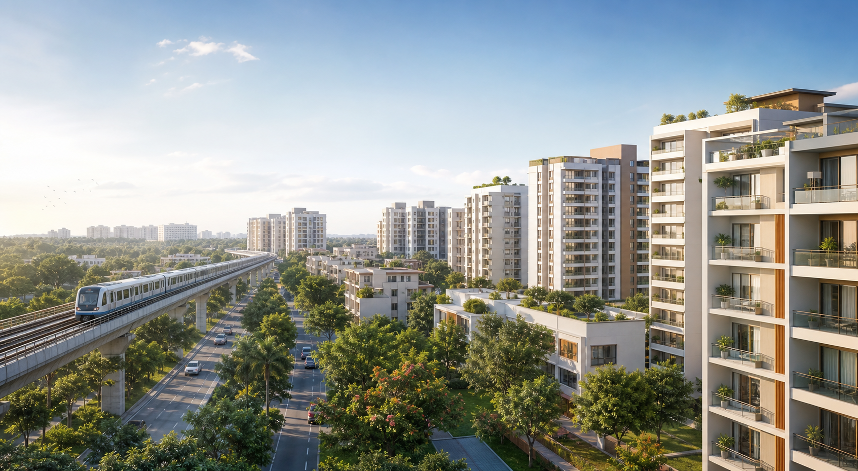 Bengaluru residential communities illustration